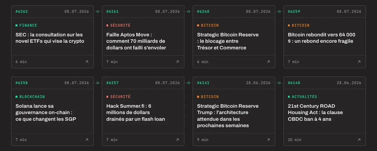 Détail du site BlockInfos : la chaîne de blocs