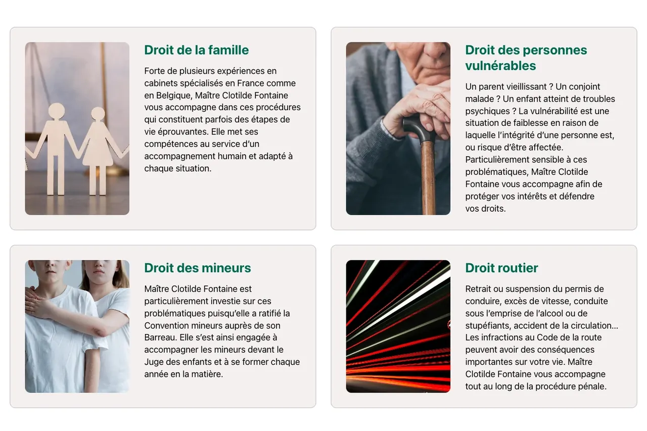 Détail du site Maître Fontaine : les fiches