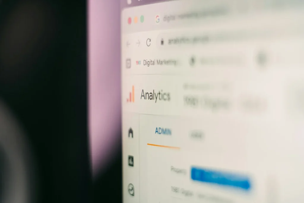 Tableau de bord d'analyse d'audience, illustrant un Google Core Update