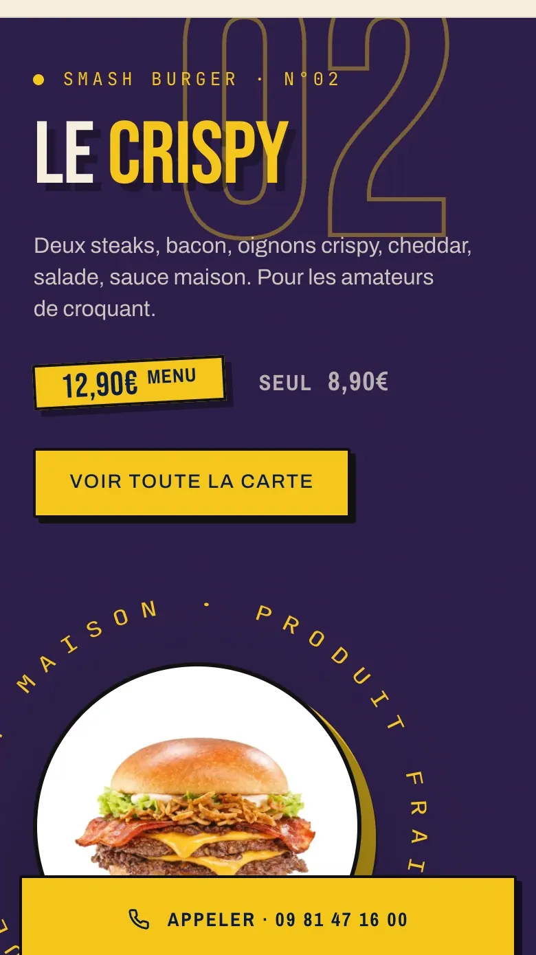 Détail du site O’18 : l’affiche