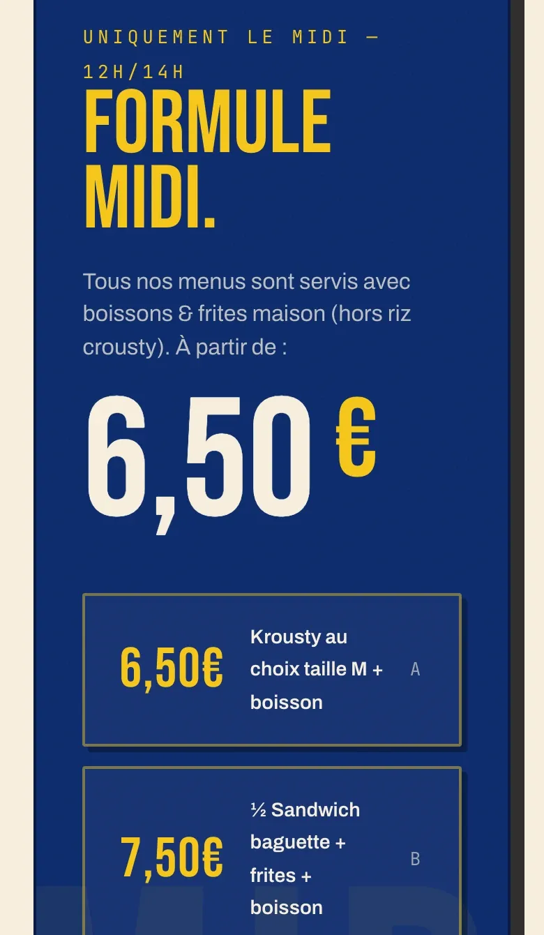 Détail du site O’18 : le panneau du midi