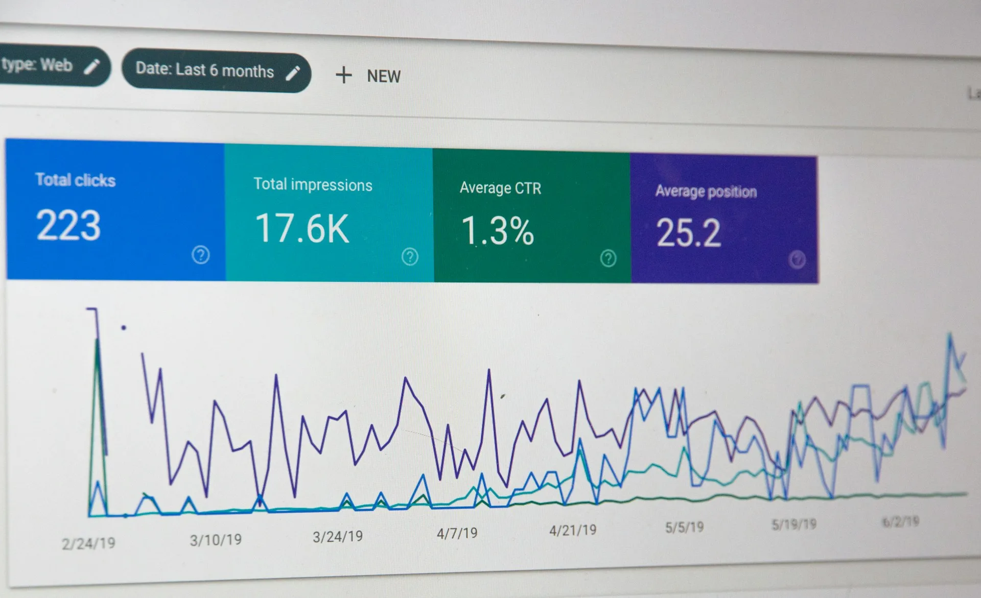 Barre de recherche Google affichée sur un écran, illustrant le référencement naturel d'un site web