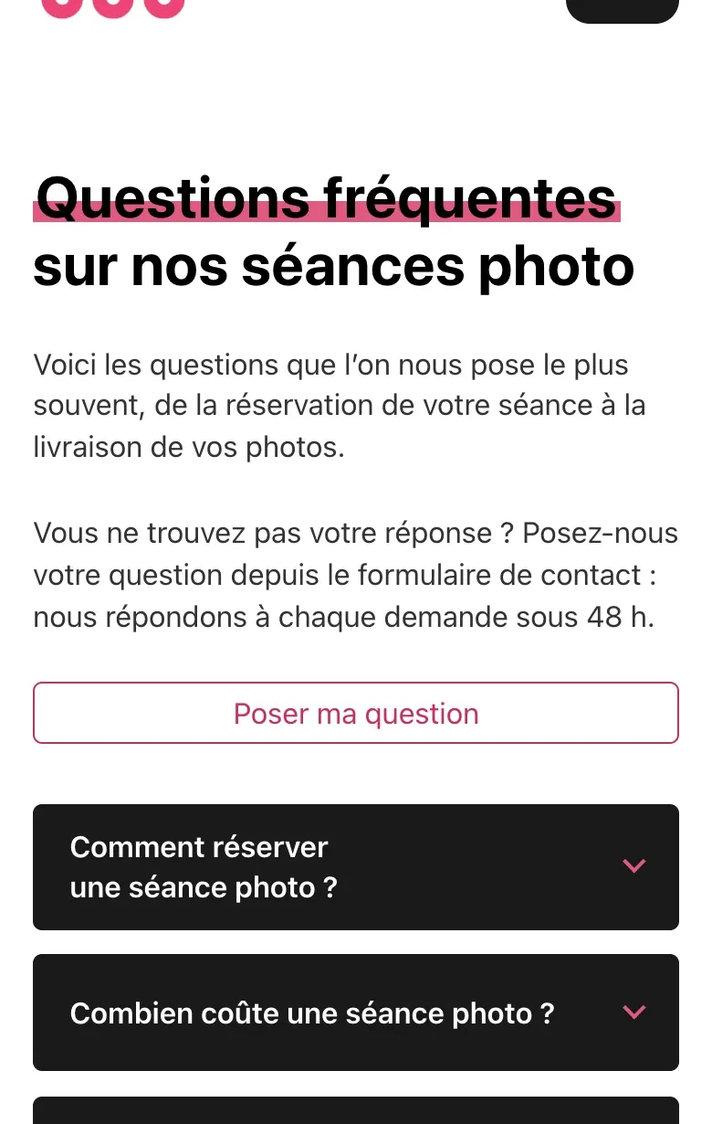 Détail du site STUDIØ 538 : les questions surlignées