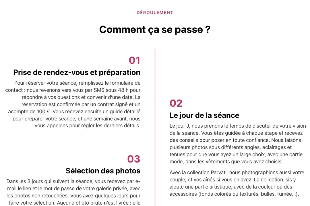 Détail du site STUDIØ 538 : la frise en zigzag